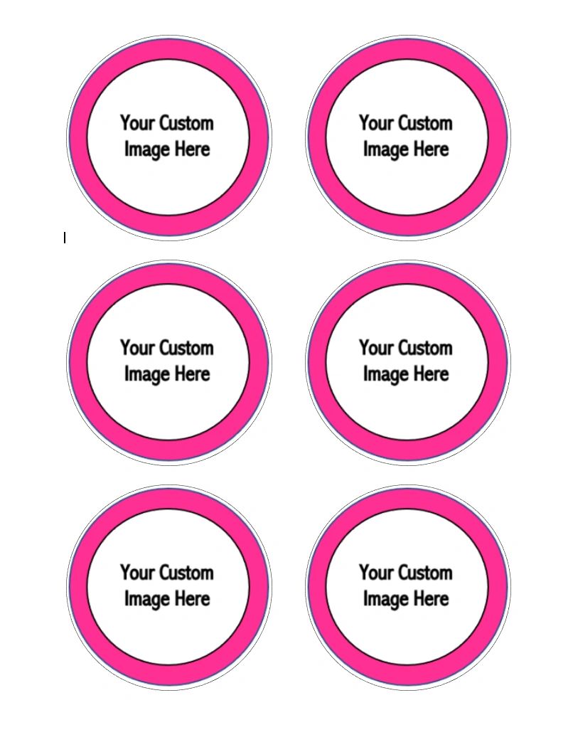 Edible 3in Round Cookie Toppers [UP TO 3 DIFFERENT Images per Sheet]